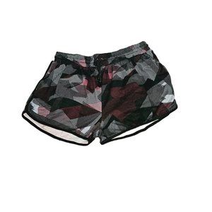 Sho Sho athletic Shorts size Large drawstring pockets gray red